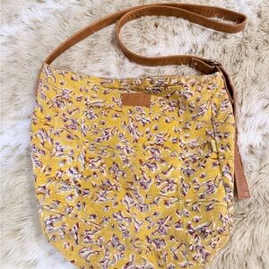 Joyn Yellow Floral boho Shoulder Bag/ crossbody cottagecore, western, flare!!